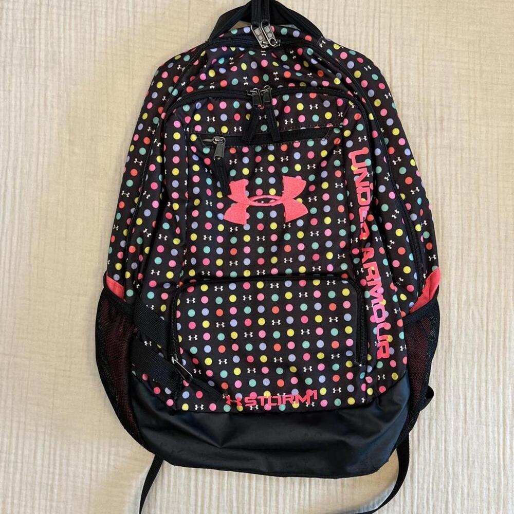 Vintage Under Armour Storm Hustle II Polka Dot Backpack